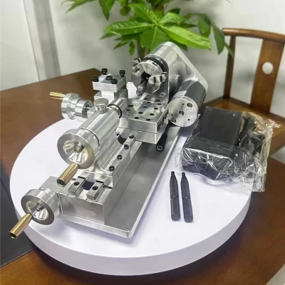 Diy mini torno multifuncional doméstico carpintaria caseira pequeno torno portátil desktop micro-torno 110v-220v 100-2500r/min