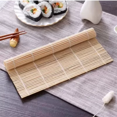 Diy fabricante de sushi de bambu esteira de rolamento ferramentas de sushi rolos de arroz gadget de cozinha fabricante de mão comida rolo de arroz molde acessórios de cozinha