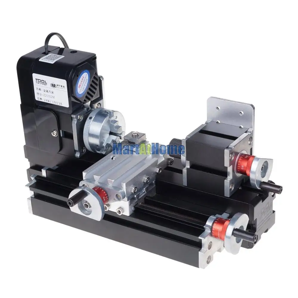 Mini máquina-ferramenta de torno de metal 24W Z20002M 20000 RPM máx. Peça de trabalho 135*20mm para hobby, educação científica, fabricação de modelos - Image 3