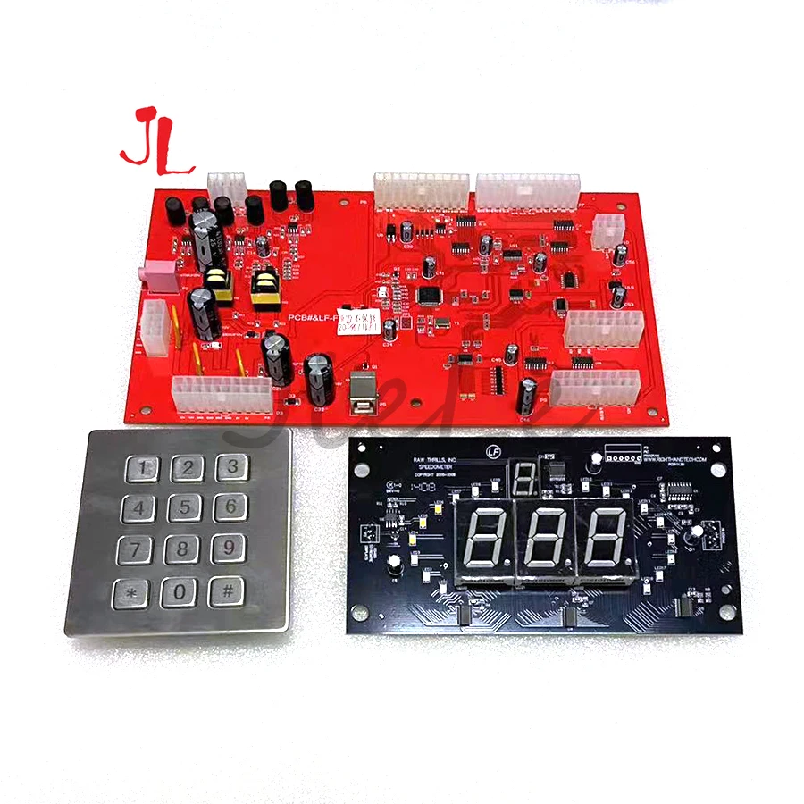 Nova super bicicleta 2 ff motor diy kit peças placa-mãe com fios placa de controle led para arcade carro corrida jogo máquina ação - Image 5