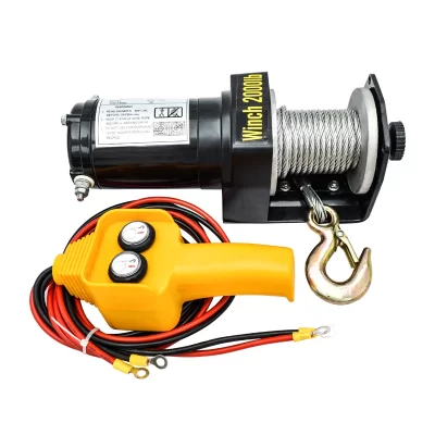 4x4 12000lb 24v/12v cabo guincho elétrico guincho resistente ferramentas off-road