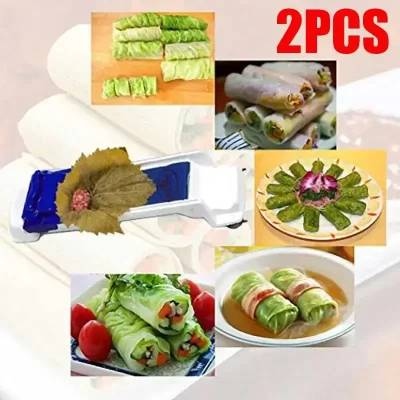 Ferramentas rápidas para fazer sushi, ferramenta de rolamento de carne vegetal, rolo mágico, repolho recheado, máquina de folhas de uva, moedor de carne