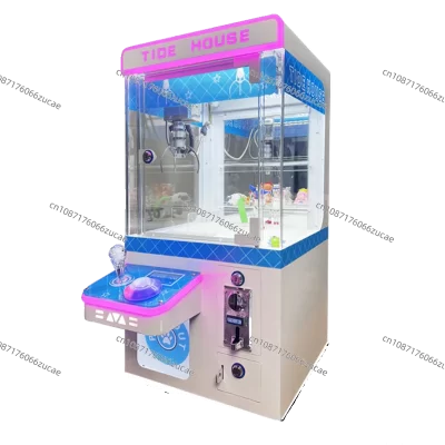 Mini boneca agarrando máquina boutique internet celebridade comercial moeda-operado crianças pequena casa totalmente transparente