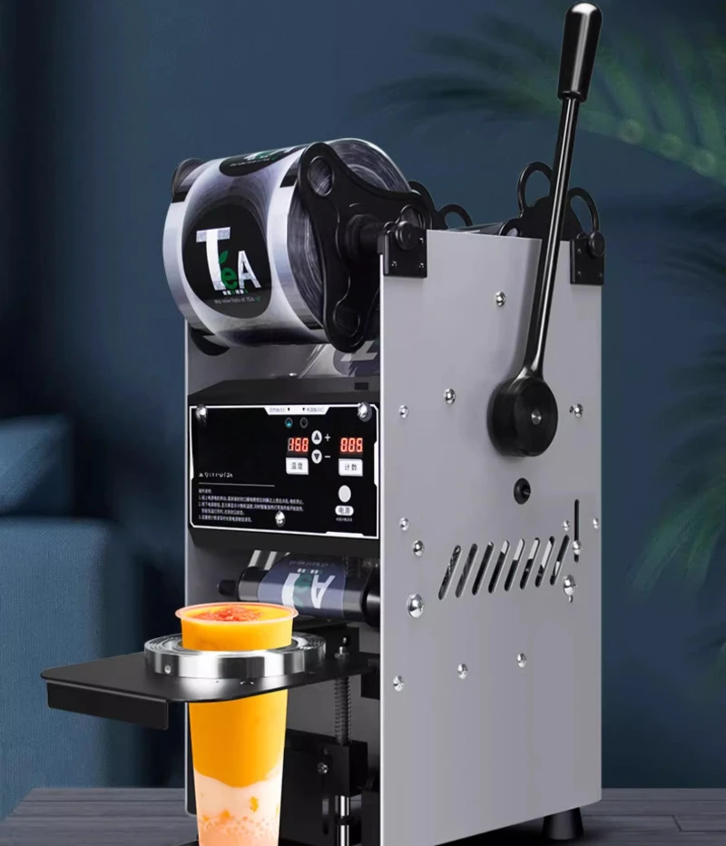 Máquina seladora de bebidas de copo 220V Máquina seladora de loja de chá de leite semiautomática comercial - Image 3
