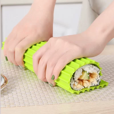 1pc sushi que faz a ferramenta sushi rolo esteira algas arroz e máquina de rolo vegetal diy casa sushi restaurante festa cozinha pequena ferramenta