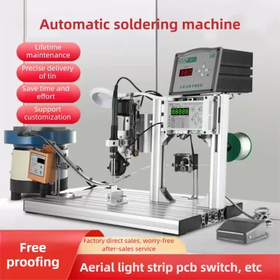 Ztemp máquina de solda semiautomática pedal desempenho estável estação de solda soldador de ponto para db/dc cabeça interruptor soldagem