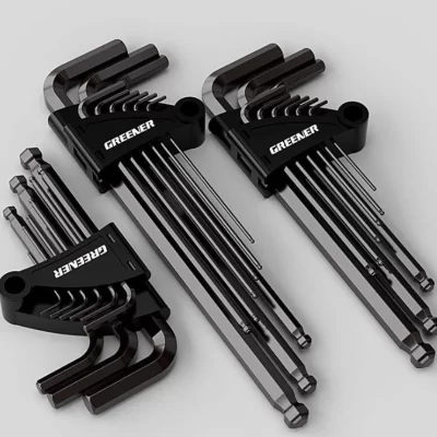 Greener-L Tipo Allen Key Set, Kit Chave Hexagonal, Ferramenta de Mão, Hexagon Flat Ball, Torx Head Spanner, Ferramentas de Reparação Chave, 9Pcs