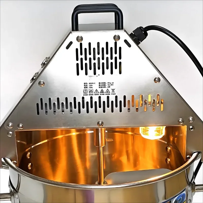 Agitador de alimentos de aço inoxidável de qualidade alimentar, 10l, pote, máquina de fritar, geléia de alimentos, molho, mistura wok, 220v, máquina automática de fritar - Image 3