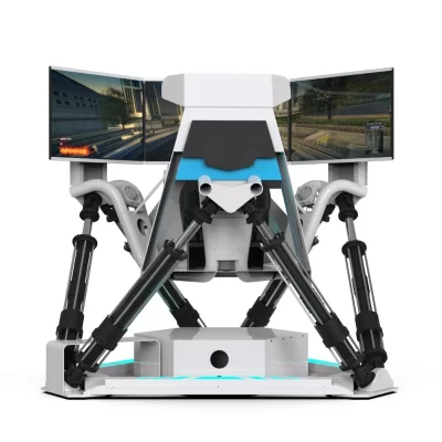Nova corrida inteligente de três telas VR de seis eixos, multijogador de autoatendimento não tripulado on-line, corrida competitiva