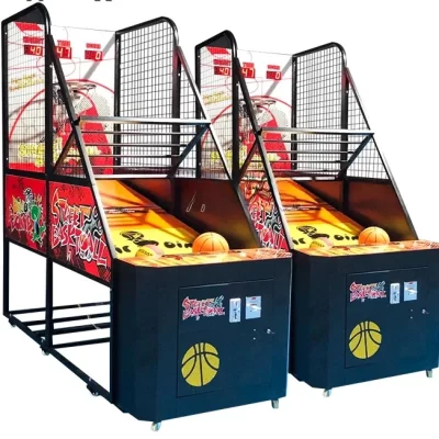 Preço de fábrica moeda operado rua basquete arcade jogo atirar máquina de tiro de basquete
