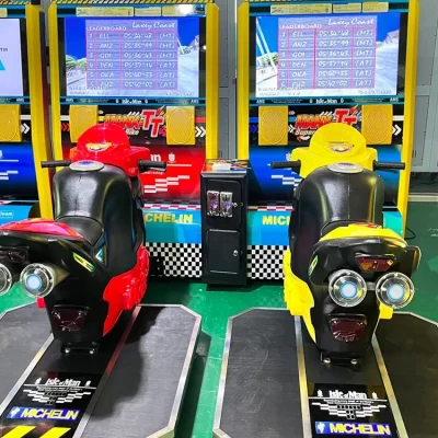 Console de Grande Jogo para Motocicleta, Arcade, 2 Jogadores, Online Battle Simulation Equipment