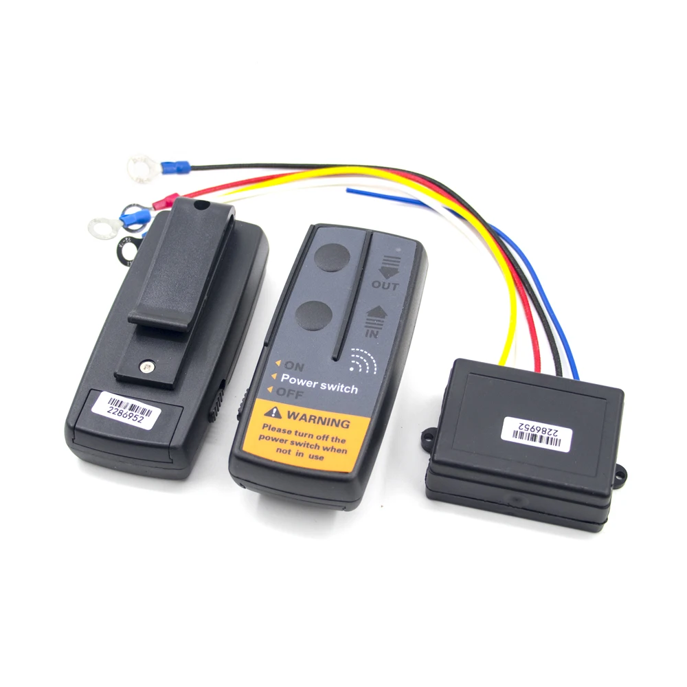 12v reboque guincho sistema de controle remoto interruptor controlador para jeep fora da estrada ford f150 atv acessórios veículos sem fio universal - Image 2