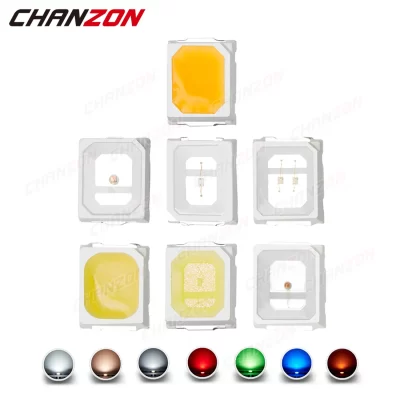 100 peças 2835 smd chip de diodo led branco quente fresco vermelho verde azul amarelo 0.2w 0.5w 2v 3v pequeno diy smt pcb lâmpada contas de luz emitindo