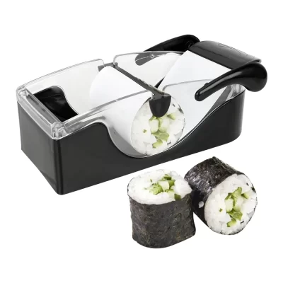 Molde de sushi com design antiaderente, ferramenta de prensa de arroz diy para rolos de sushi caseiros, fácil de usar, aparelho de cozinha compacto para iniciantes