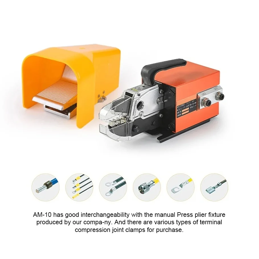 AM-10 ferramenta pneumática de friso de fio multifuncional alicate de friso terminal troquel substituível para máquina terminal de cabo de fio - Image 2