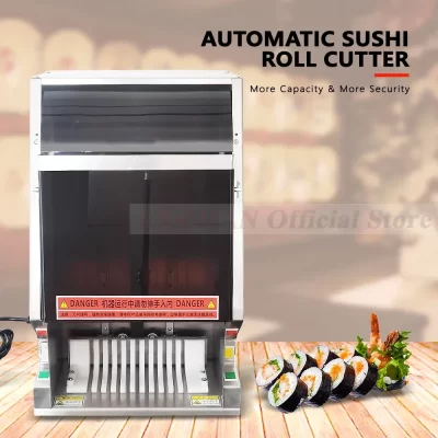 Homewise comercial máquina de corte de sushi elétrico cortador de sushi cortador automático cozinha profissional processador alimentos