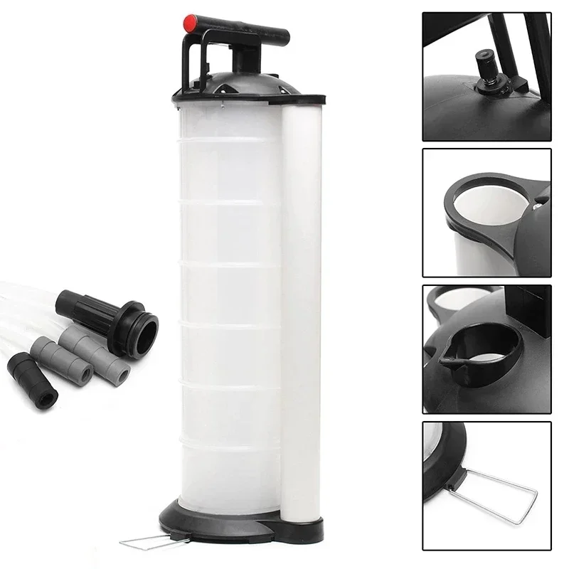 Manual Vacuum Oil Fluid Extrator Bomba, Trocador De Combustível, Mudança De Líquido, Gasolina Transferindo Tanque Dispenser, Carro, Caminhão, Barco, 7L, 1 Conjunto - Image 5