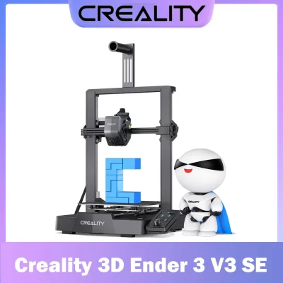 Creality Ender 3 V3 SE Impressora 3D com 250 MM/S Impressão Rápida Extrusora Sprite de Nivelamento Automático Eixo Z Duplo Eixo Óptico Y