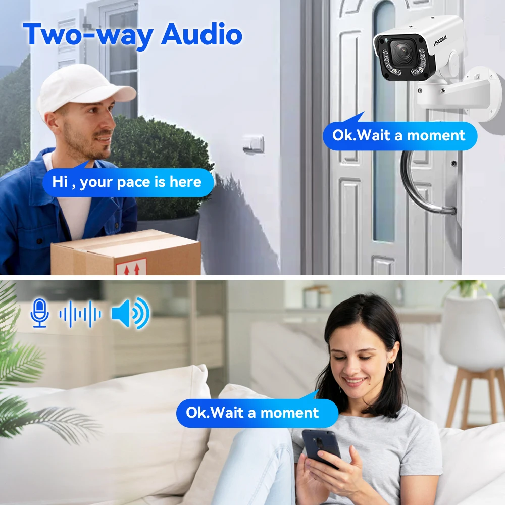ASECAM 4K 8MP IP Camera PTZ 30X Optical Zoom AI Vehicle Detection WDR POE Security CCTV Surveillance IMX415 Hikvision Compatible - Image 2