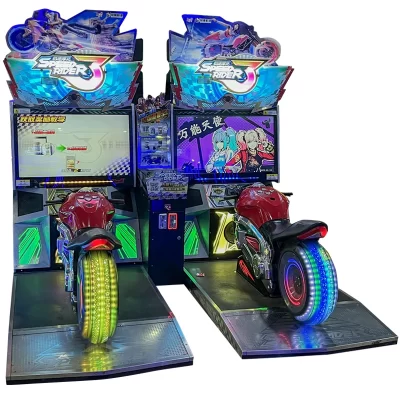 Grande videogame cidade moeda-operado dupla simulação máquina de jogo de corrida arcade motocicleta salão de jogos entretenimento