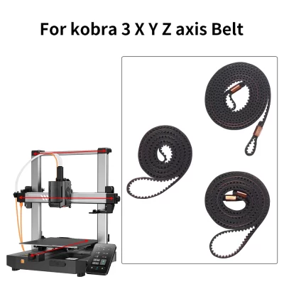 Para Kobra 3 XY Z eixo correia síncrona resistência ao desgaste de alta temperatura para peças de impressora 3D Kobra 3