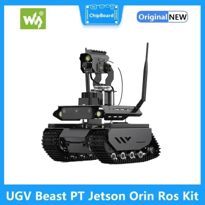 Waveshare UGV Beast ROS 2 Open-Source Off-Road Tracked AI Robot Jetson Orin Series Board Controladores Duplos 360 ° Controle Flexível