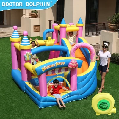 Otor golfinho festa pequena casa de salto inflável casa oxford quintal castelo inflável inflável para crianças