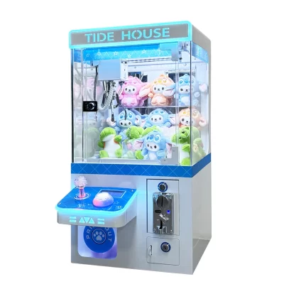Máquina de boneca, máquina de agarrar boneca, máquina de doces com clipe doméstico, mini pequeno código de digitalização de moedas comerciais