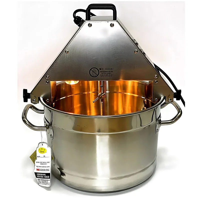 Máquina Automática de Stir Fry, Food Stirrer Pot, Jam Sauce Mixing Wok, Food Stir Fry Machine, 10l, 220V