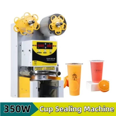 Máquina automática de selagem de copos de papel plástico de alta qualidade, 350w, para cafeterias comerciais