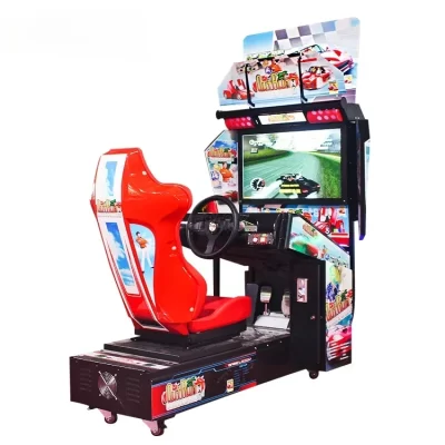 l l # Coin Operated Outrun 32 Máquina de jogos de corrida de carros Simulador de arcade Máquina de jogo de condução para venda