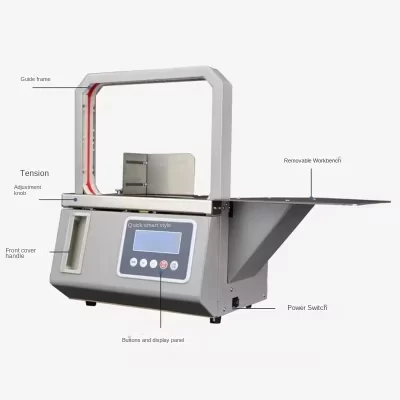 DG-12 20*16cm automático opp fita máquina de cintar alta eficiência inteligente supermercado ferramentas de amarrar vegetais frescos 110/220v