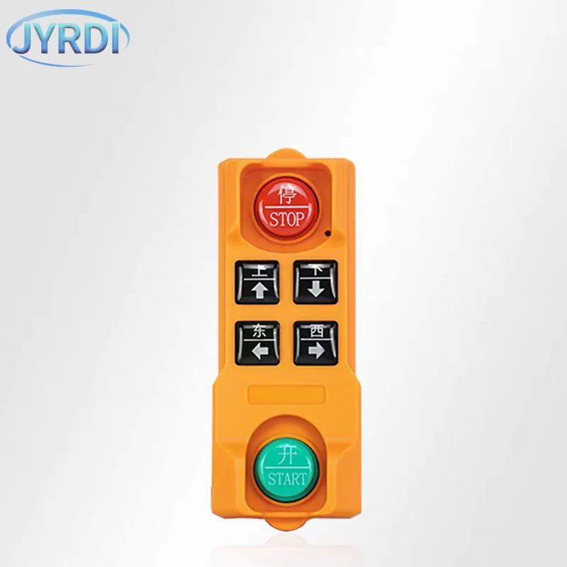 YU-4 4 buttons singIe speed industrial Wireless Radio Crane Remote Control switches Hoist track crane Lift controller - Image 3