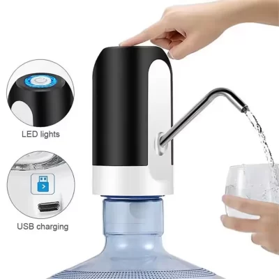 Bomba dispensadora de água automática para casa, dispensador de água engarrafada, interruptor de uma chave, bomba de água portátil conveniente ao ar livre
