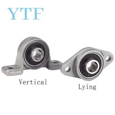 Rolamento de liga de zinco para impressora 3d, kfl08, kp08, 8mm diâmetro, bloco de descanso, flange, rhombic, diy peças para t8, parafuso de chumbo, 1 parte