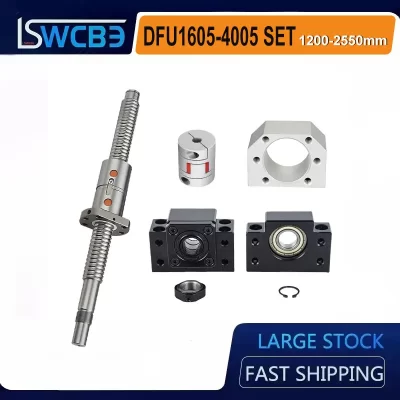 DFU1605 DFU2005 DFU2505 DFU3205 DFU3210 DFU4005 Parafuso de esfera Porca dupla Processamento de ambas as extremidades + Assento de suporte BKBF + DSG + Acoplamento