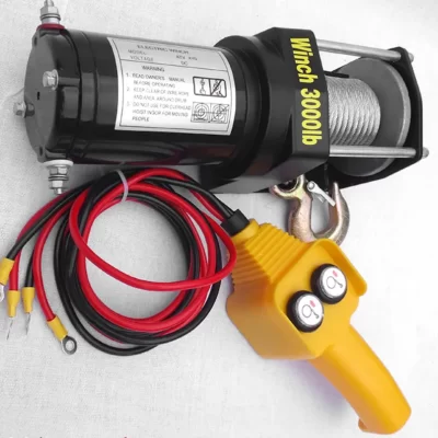 Guincho elétrico para carro 12v24v, guindaste pequeno, auto resgate, guincho elétrico, levantamento de tração