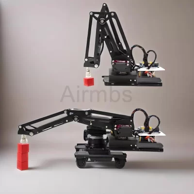 Arduino 4 dof robô braço manipulador braço mecânico com 25kg servo motores digitais bomba de sucção ar diy brinquedo robótico