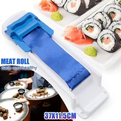 Conveniência rolo perfeito sushi que faz a máquina rolo mágico carne e rolo vegetal recheado uva repolho folha ferramenta de rolamento