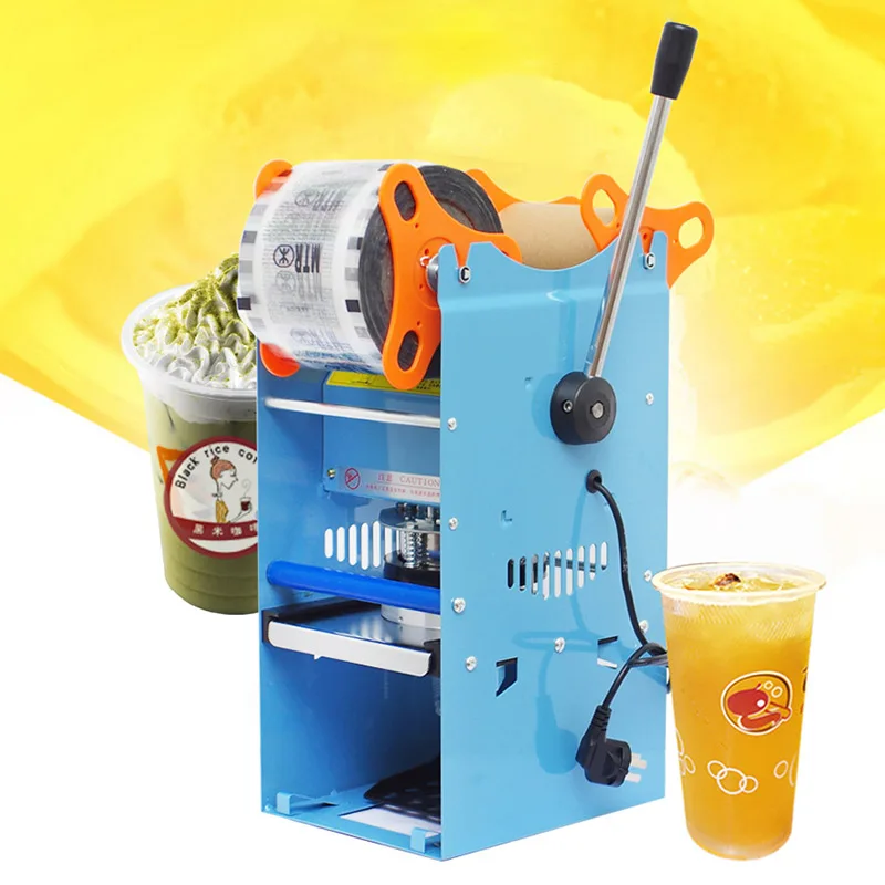 Máquina comercial de selagem de copo de plástico, seladora a vácuo de chá com bolhas, seladora de embalagem de chá de leite com função de contagem - Image 3