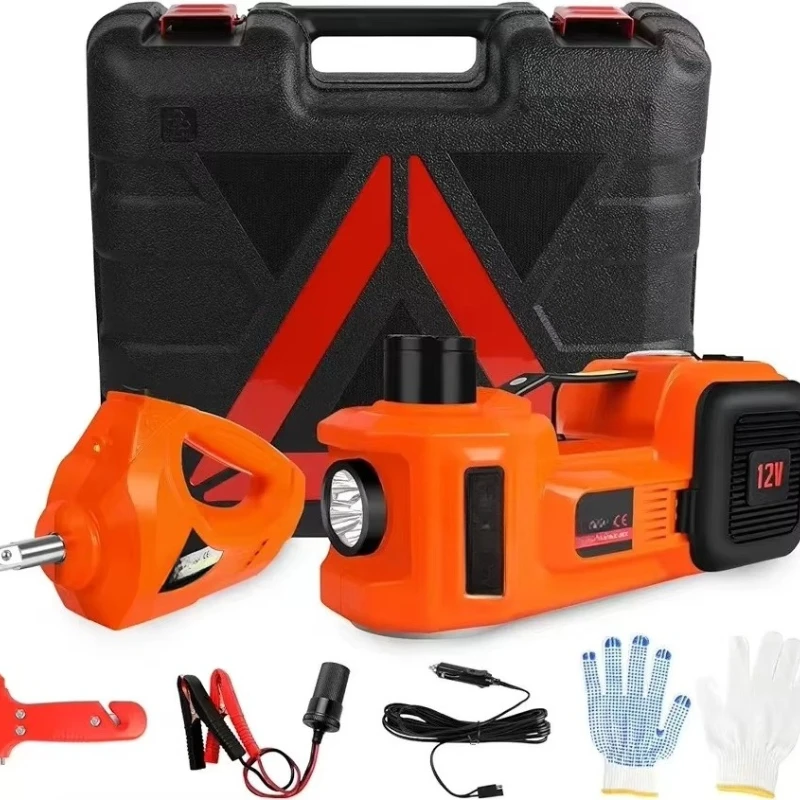YYHC-Kit de cric de elevação de energia elétrica para carro hidráulico elétrico para carro 12 ferramentas de veículos laranja 135/155mm 360/450mm
