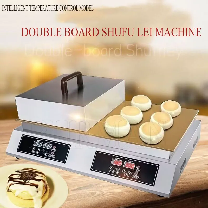 Fabricante japonês macio das panquecas do suflé, máquina dos petiscos, cabeça dobro, 110 V, 220V - Image 3