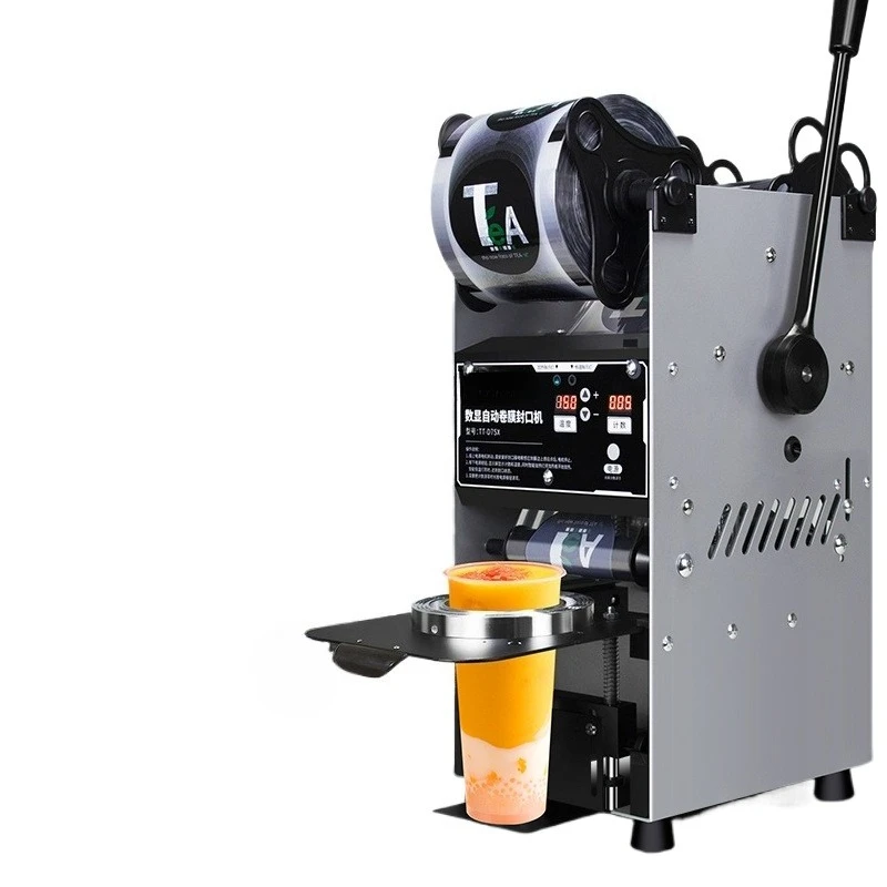 Máquina seladora de bebidas de copo 220V Máquina seladora de loja de chá de leite semiautomática comercial - Image 5