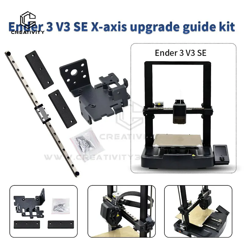 Ender 3 v3 ke se atualização do eixo y mgn9h 300mm guia de trilho linear x-axis caber ender 3 v3 se acessórios de atualização de impressora 3d - Image 6