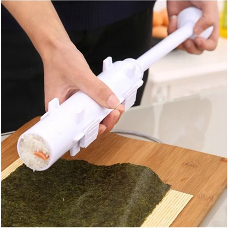 DIY Sushi Making Machine Sushi Maker Sushi Tool Quick Sushi Bazooka Japonês Rolled Rice Meat Mold Cozinha Bento Acessórios - Image 4
