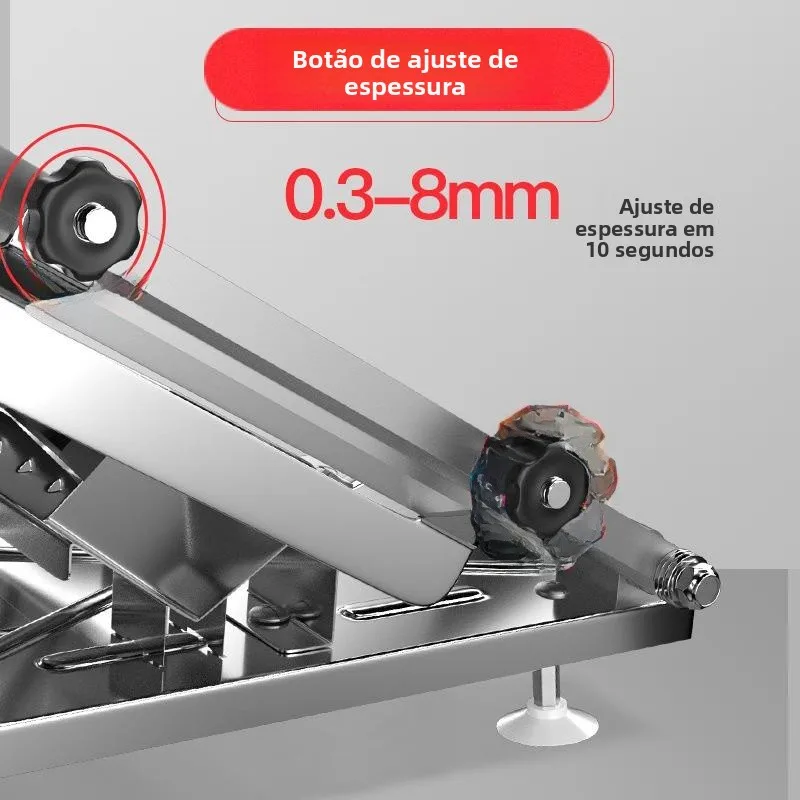 Fatiador Auático Multifuncional de Carne de Bovino e Ovino em Aço Inoxidável para Uso Doméstico e Comercial - Image 2