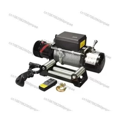 Guincho elétrico resistente de 12V 12000LB com controle remoto sem fio para caminhões off-road e certificação Jeeps-CE
