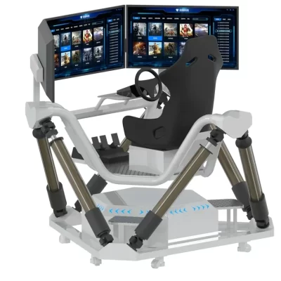 Vendas quentes jogo de corrida de carro plataforma 3dof simulador de carro de corrida de movimento passeio no carro 6 dof plataforma de movimento simulador de corrida cockpit