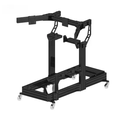 Simulador de corrida cockpit perfil de alumínio simulação de caminhão slot preto perfil de alumínio simuladores de equipamento sim corrida