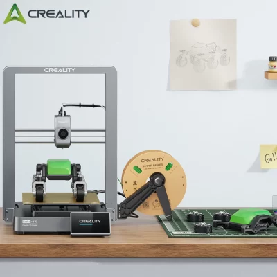 Creality-3D Printer Core XZ Motion System, Ender 3, V3, 600mm, Velocidade S, Extrusão Sem Entupimento, Nivelamento Automático, Construção Toda em Metal